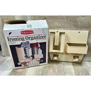 Vtg Rubbermaid Ironing Organizer Holder Wall Mount Laundry Caddy USA 80s New